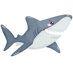 Obraz premium Cute shark cartoon shark species cartoon