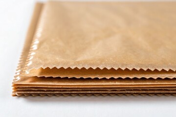 Layered biodegradable paper with wax coating