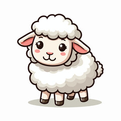 Vector Cartoon Sheep