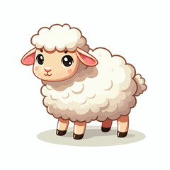 Vector Cartoon Sheep
