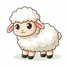 Vector Cartoon Sheep