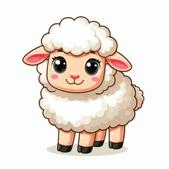 Vector Cartoon Sheep