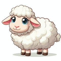 Vector Cartoon Sheep