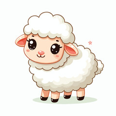 Vector Cartoon Sheep