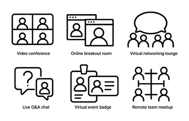 Virtual collaboration tools for remote team meetings and networking events