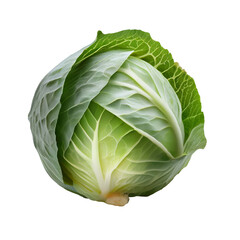 Fototapeta premium Fresh Green Cabbage Isolated on White Background