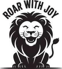 Fototapeta premium Smiling Lion Vector Illustration with 