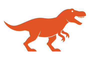 tyrannosaurus vector icon on white