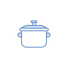 Cooker icon design with white background stock illustration