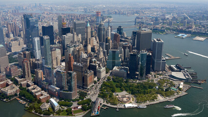 Aerial view of Manhattan, New York city