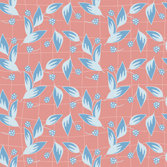 Seamless decorative elegant pattern with flowers. Print for textile, wallpaper, covers, surface. Retro stylization. For fashion fabric.