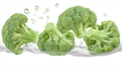carrot tomato Broccoli Fresh vegetables Natural Healing isolate on white background