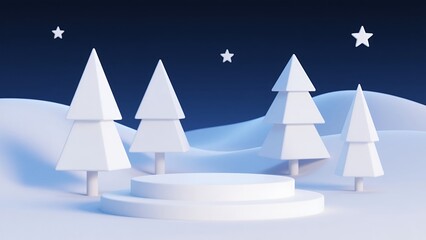 Whimsical Pastel Dreamscape with Cartoon Trees and Clouds