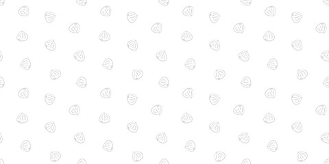 Doodle dumplings pattern background. Dim sum seamless pattern background. dim sum doodle pattern background.
