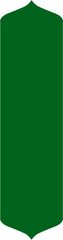 Minimalist Green Islamic Label Vector Design, Green Islamic Label