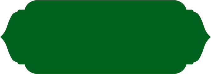 Minimalist Green Islamic Label Vector Design, Green Islamic Label