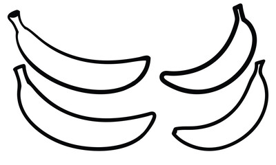 Obraz premium Cartoon banana fruit character vector illustration