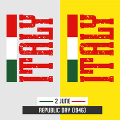 Italy - Republic Day (1946) 2 June Celebrated 44.ai