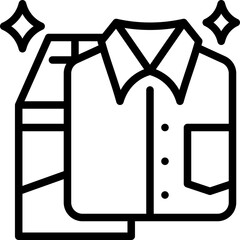 Cleaning clothes icon
