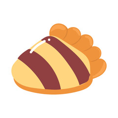 Slice pie cartoon illustration. Various of sweets and desserts set and collection.sweets and desserts, Bakery sweet pastries collection. Apple pie,