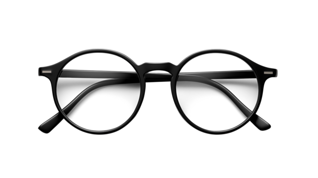 Stylish Black Round Eyeglasses Fashion Accessory for Men and Women with a Modern Design