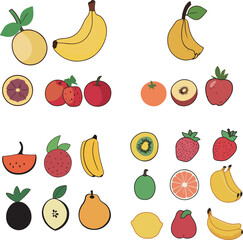 Assorted Fruit Illustration