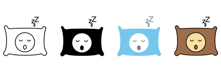 SLEEPING concept line icon. Simple element illustration.