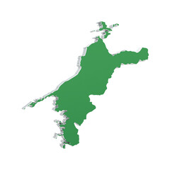 愛媛県（緑：左25度）
