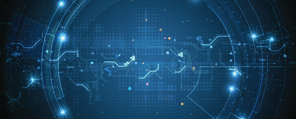 Cloud concept technology background and network security