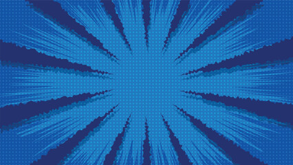 Obraz premium abstract blue cartoon background with exploding effect