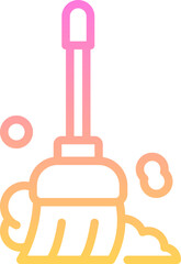 Cleaning room icon