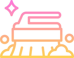 Cleaning brush icon