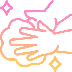 Fototapeta premium Washing hands icon
