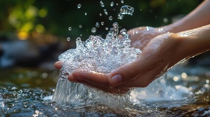 A company donating a percentage of their profits to a clean water initiative 