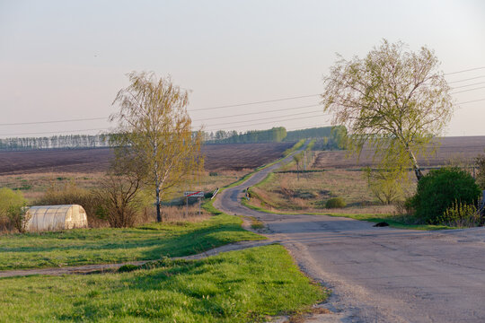A road with a sign on it
