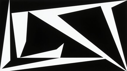 Futuristic Geometric Interface with Abstract Shapes