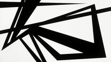 Futuristic Geometric Interface with Abstract Shapes