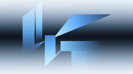 Futuristic Geometric Interface with Abstract Shapes