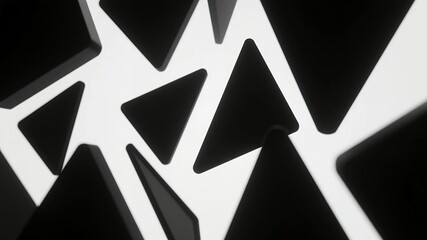 Futuristic Geometric Interface with Abstract Shapes