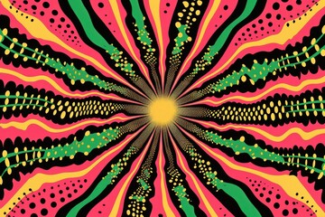 Mad art abstract pattern.