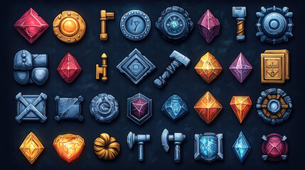 Fantasy game assets collection