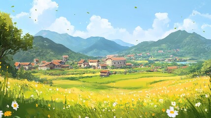 village in the mountains