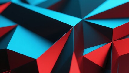 Futuristic Geometric Interface with Abstract Shapes