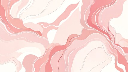 Fototapeta premium Abstract Pink Marble Swirls: Elegant Background Design