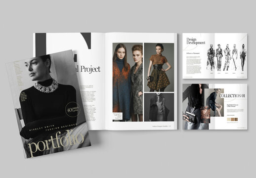 Fashion Designer Portfolio Magazine Template