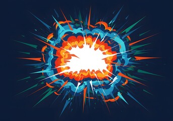 Bold Vector Explosion Design