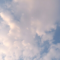 Soft clouds drifting across the sky