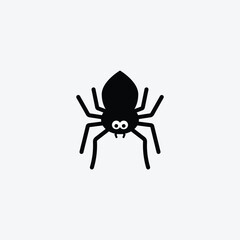spider abstract flat logo design