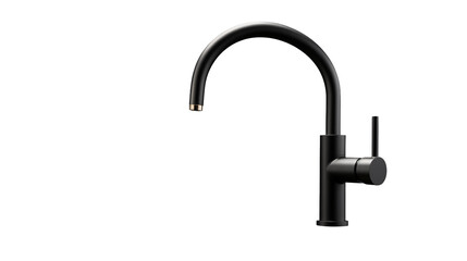 Sleek Black Kitchen Faucet Design Modern Minimalist Style Bathroom Fixture Tap