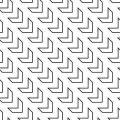 Arrow pattern seamless monochrome geometric